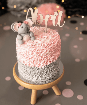 Cake Topper Nombre con Estrellita