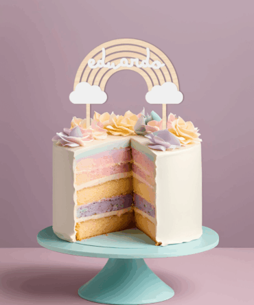 Cake Topper Arcoíris