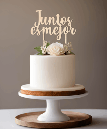 Cake Topper Juntos es Mejor