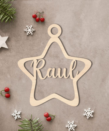 Estrella de Navidad Personalizada