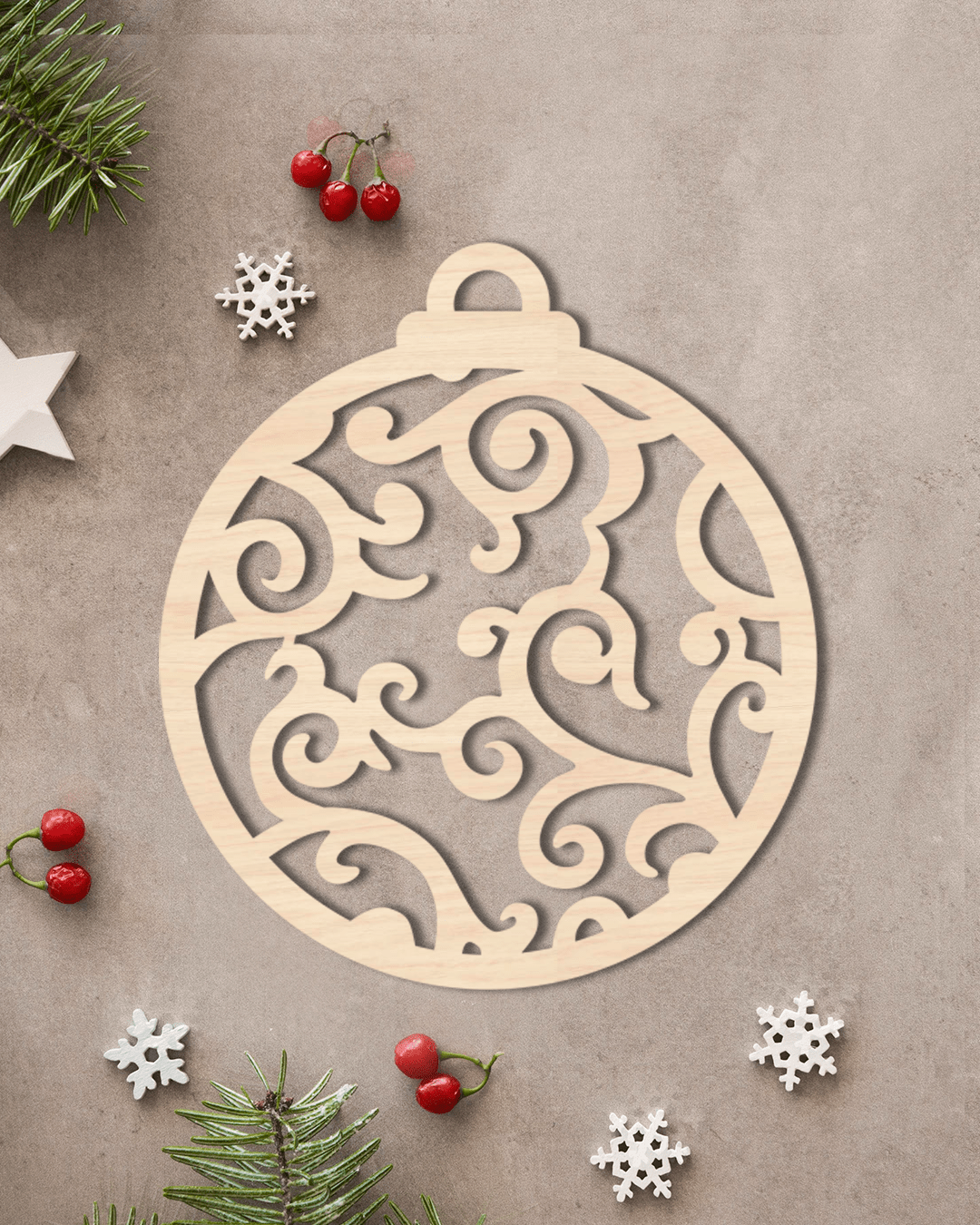 Bola de Navidad Ramitas