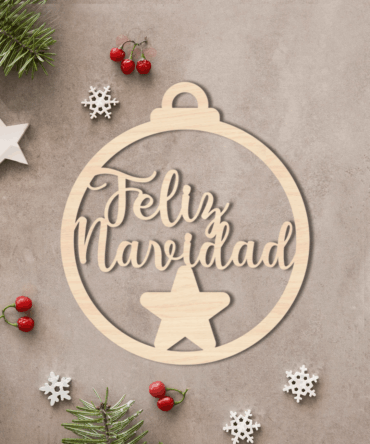 Bola Redonda Feliz Navidad