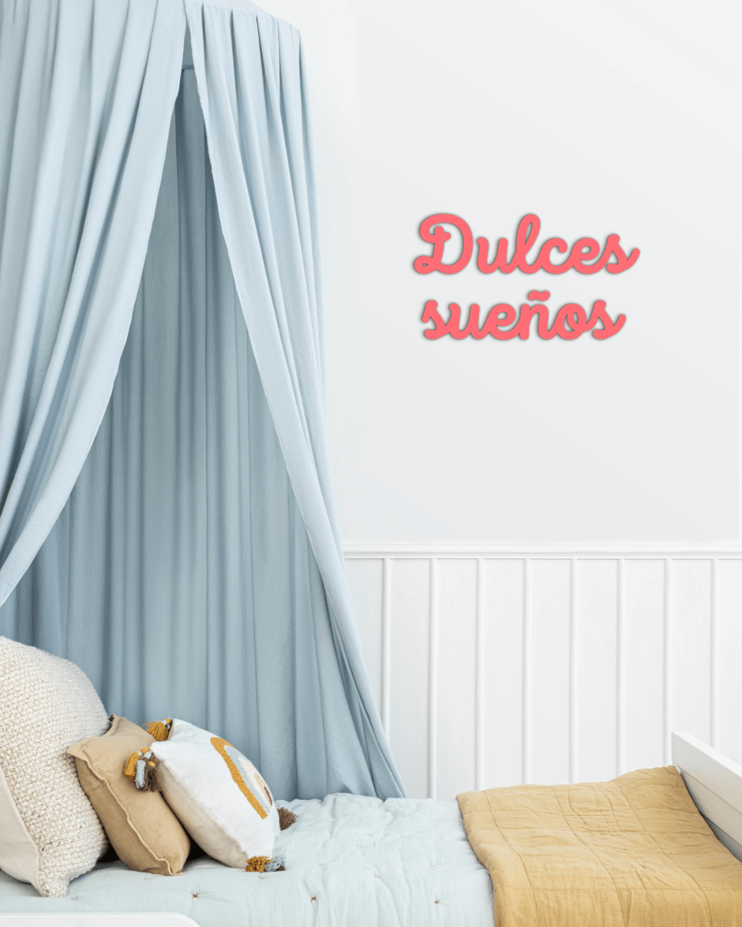Dulces sueños | Frase de Madera
