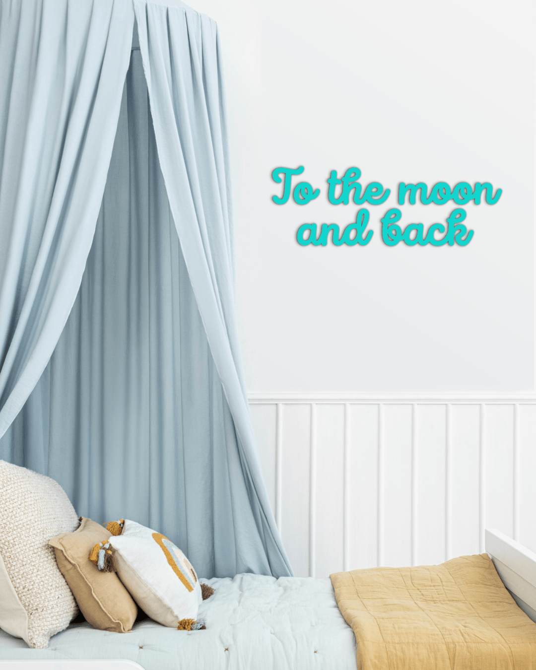 To the moon and back | Frase de Madera