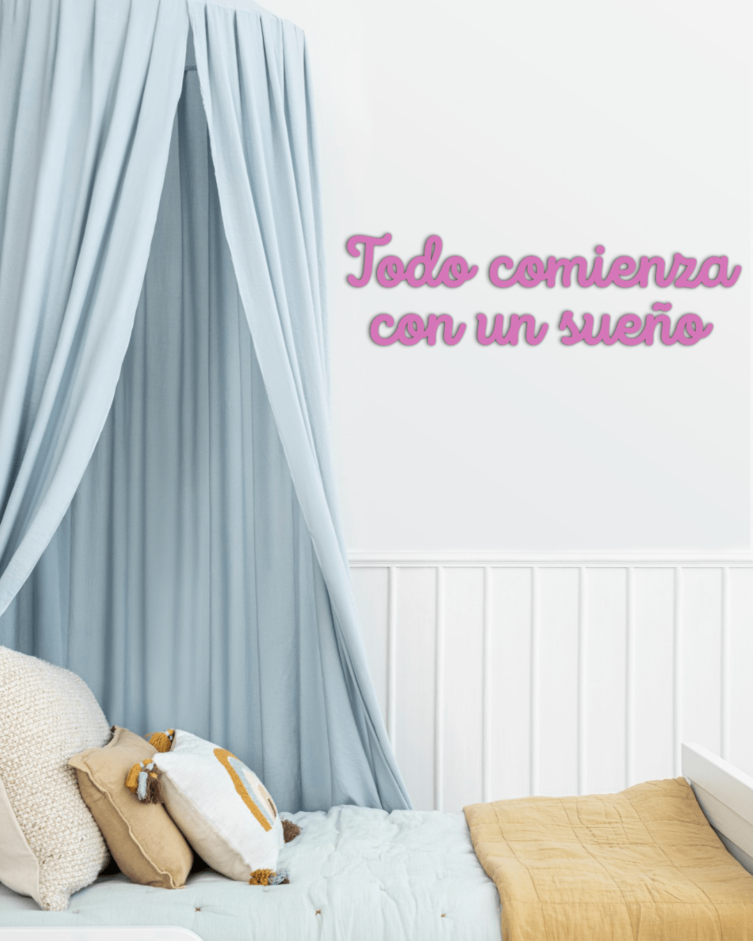 Todo comienza con un sueño | Frase de Madera - Imagen 2