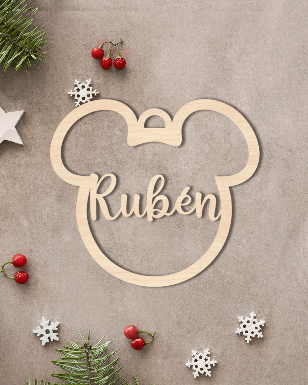 Bola de Navidad Personalizada Mickey Mouse