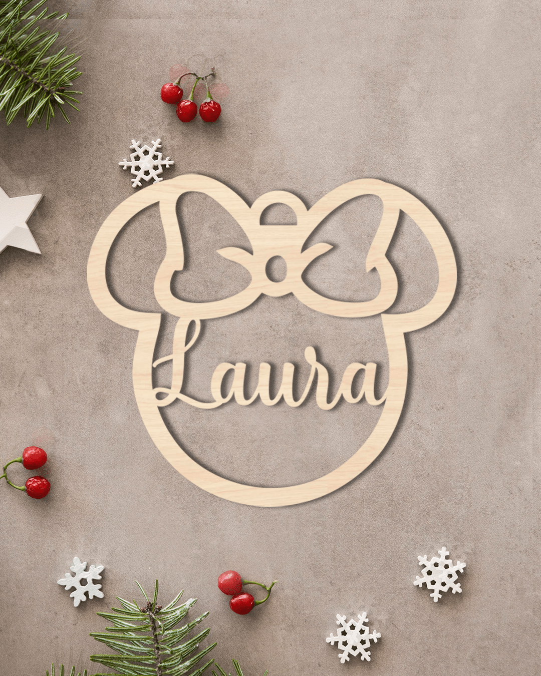 Bola de Navidad Personalizada Minnie Mouse
