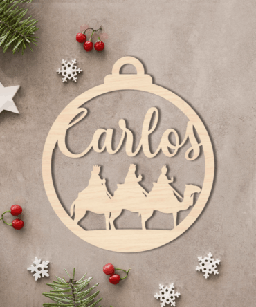 Bola de Navidad Personalizada Reyes Magos