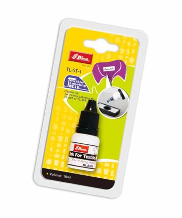 Bote de tinta Shiny TL-ST-1 color Negro – Especial para Sellos textil