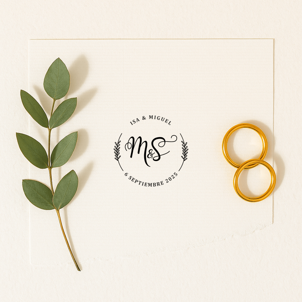 Sello de Boda «Iniciales»