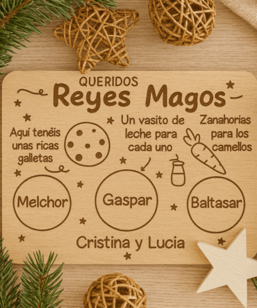 Bandeja Reyes Magos | Fabricado en madera