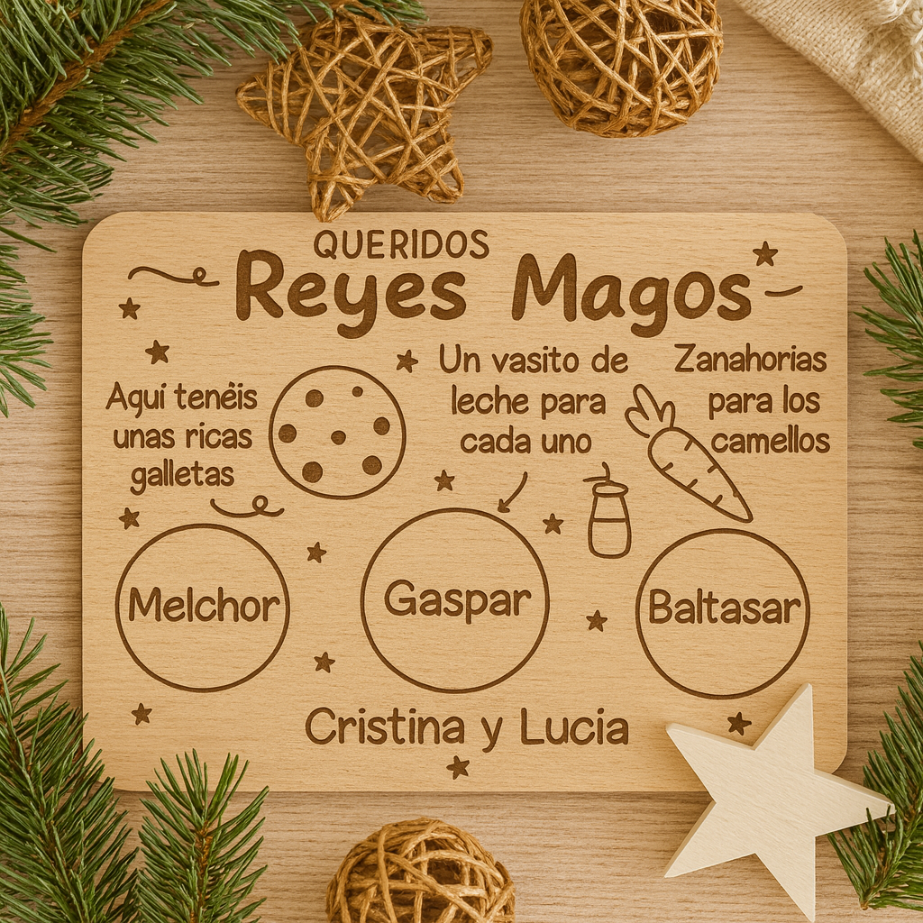 Bandeja Reyes Magos | Fabricado en madera